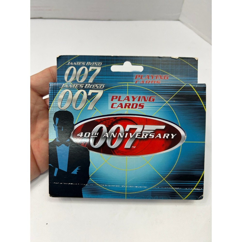 James Bond 007 40th Anniversary Playing Cards 2 Decks Collector Tin 2002